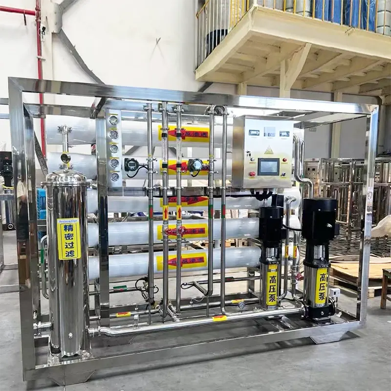 உணவுத் தொழிலுக்கான நிலை 2 தூய நீர் தலைகீழ் சவ்வூடுபரவல் உபகரணங்கள்